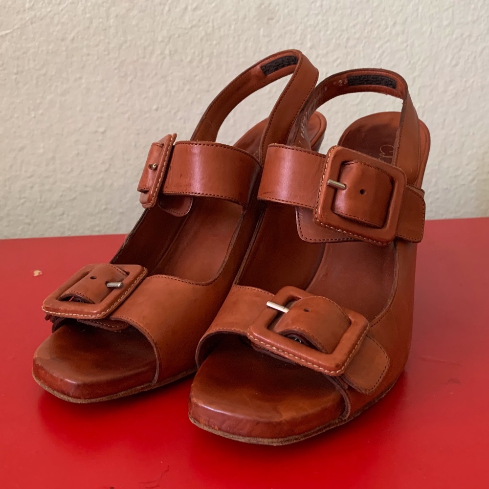 Cole Haan Brown Slingback Sandals (Size 7)